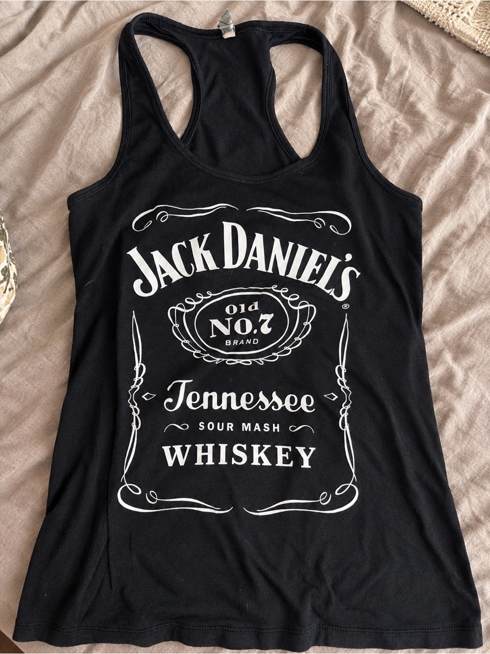 Jack Daniel’s Old No. 7 Black Racerback Tank Top Size L